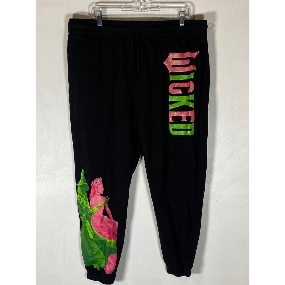 Wicked Movie Jogger Sweatpants XXL 20 Elphaba Glinda Graphic Lounge Pants